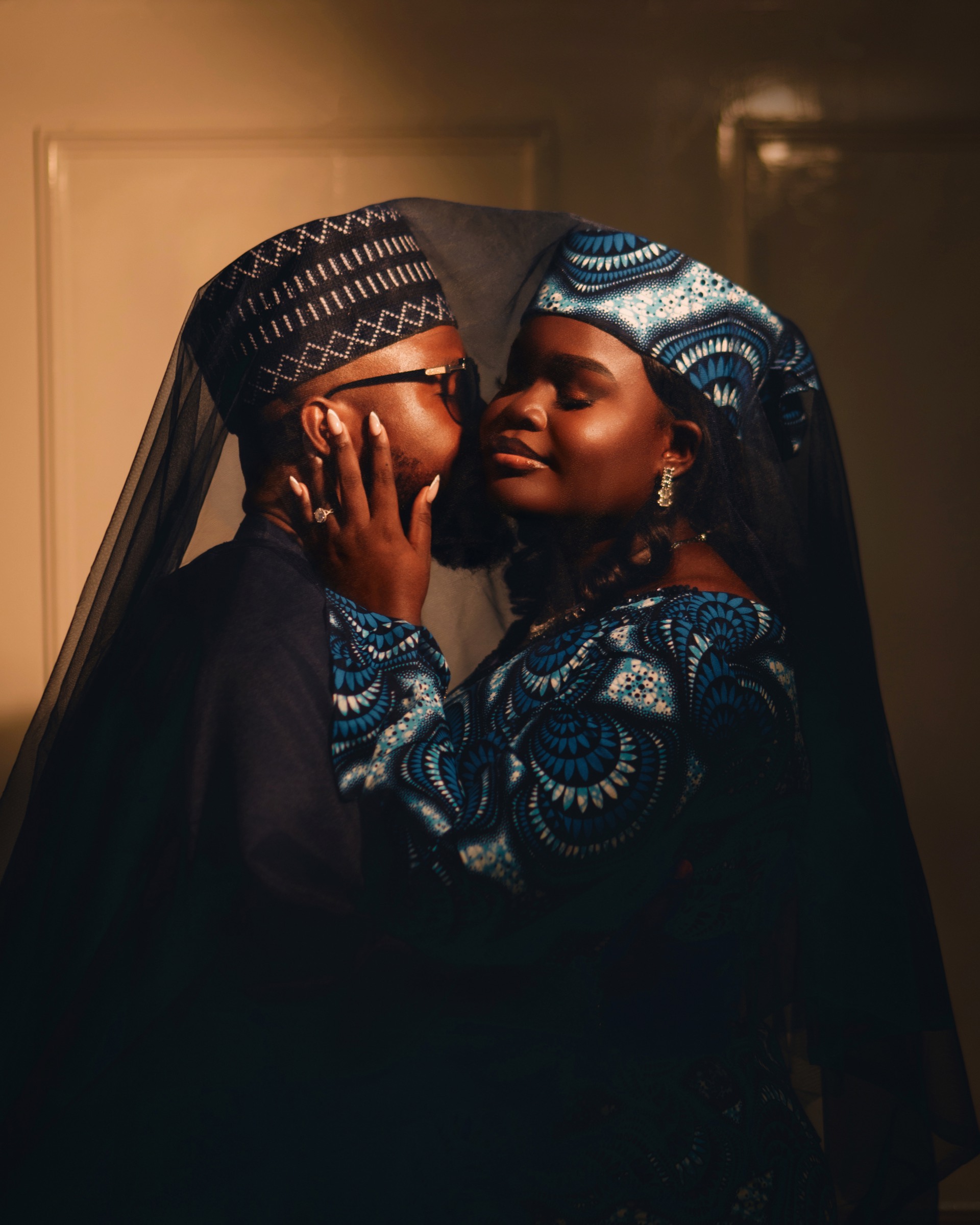 Under the veil, in warm light